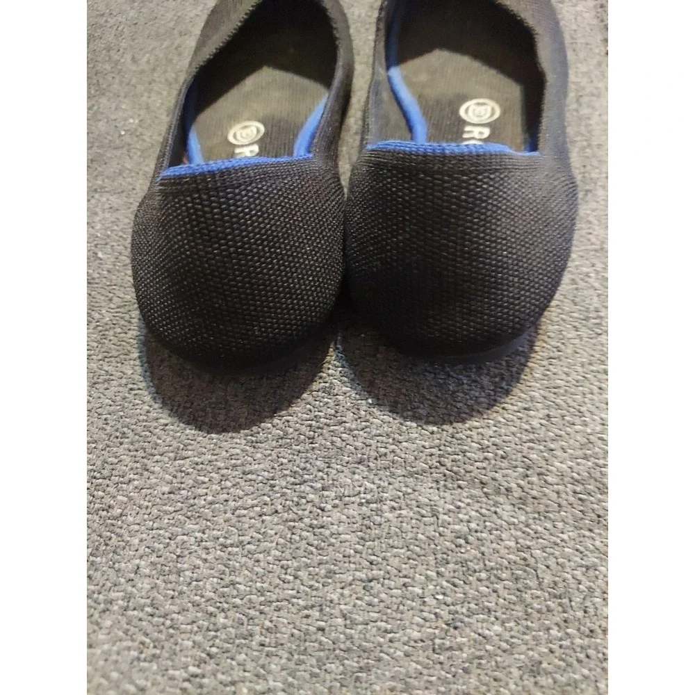 Rothy's The‎ Point Black Slip On Flat Shoes Women's Size US 6 Y2k Boho Grunge